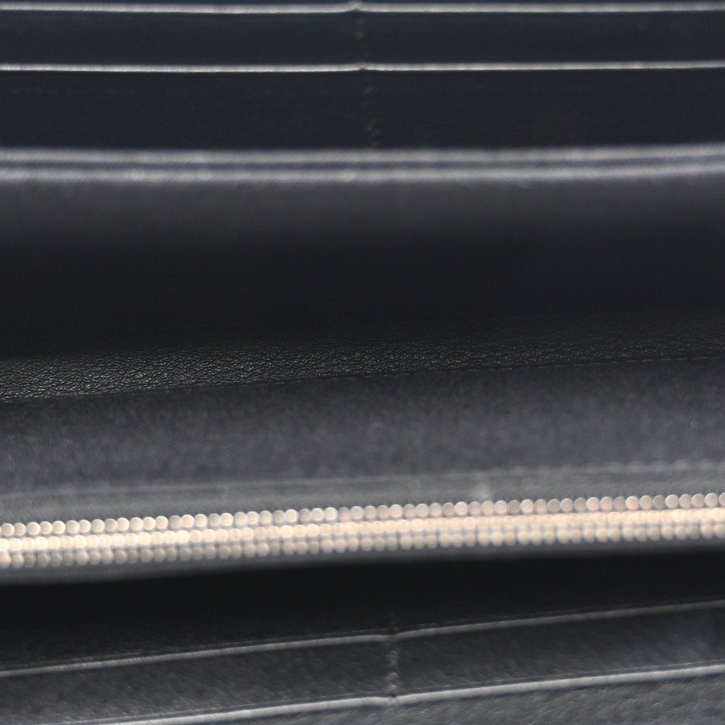 Snakeskin Metal Monster Eyes Zip Around Wallet Navy