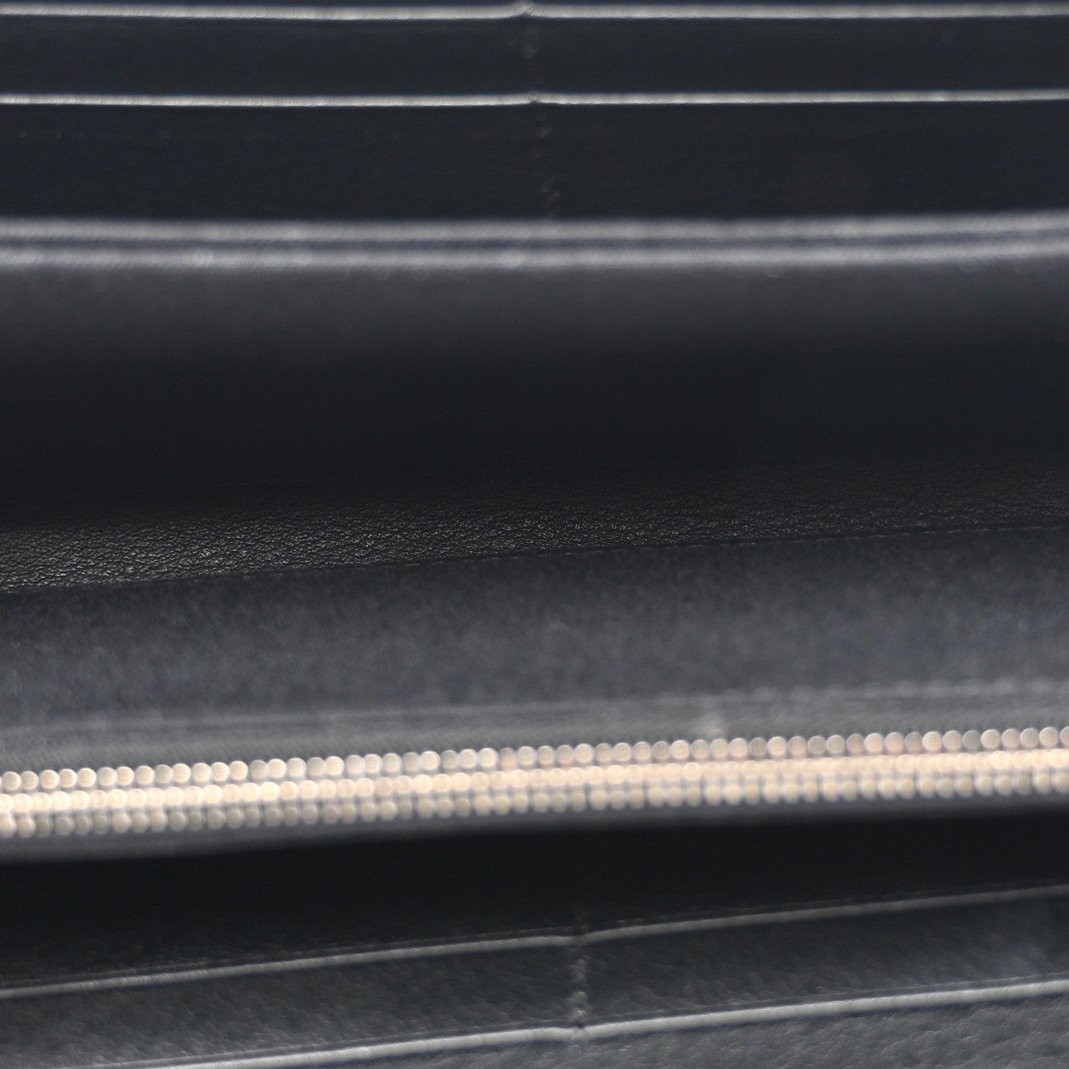 Fendi Snakeskin Metal Monster Eyes Zip Around Wallet Navy 5 of 12