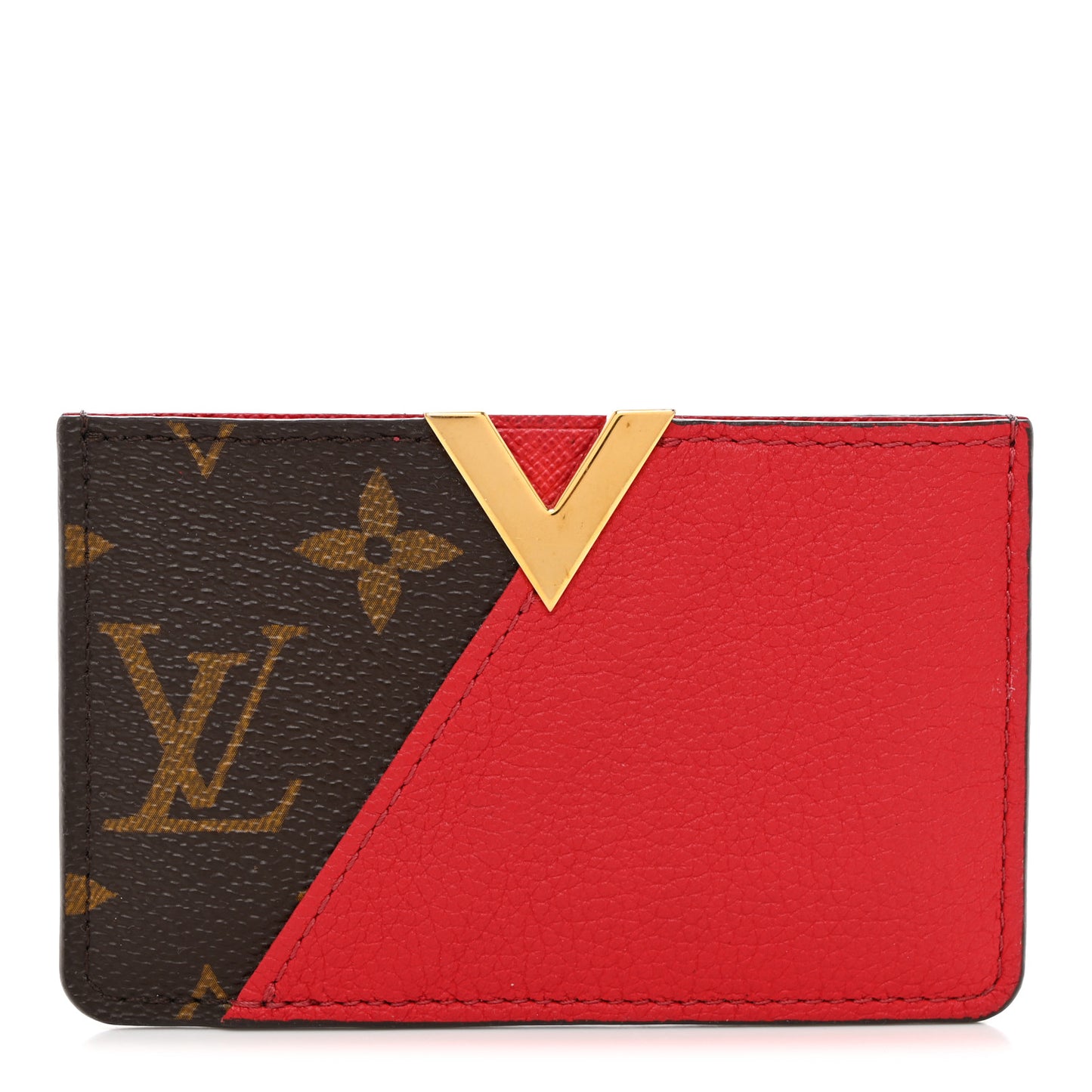 Calfskin Monogram Kimono Tote Card Holder Cherry