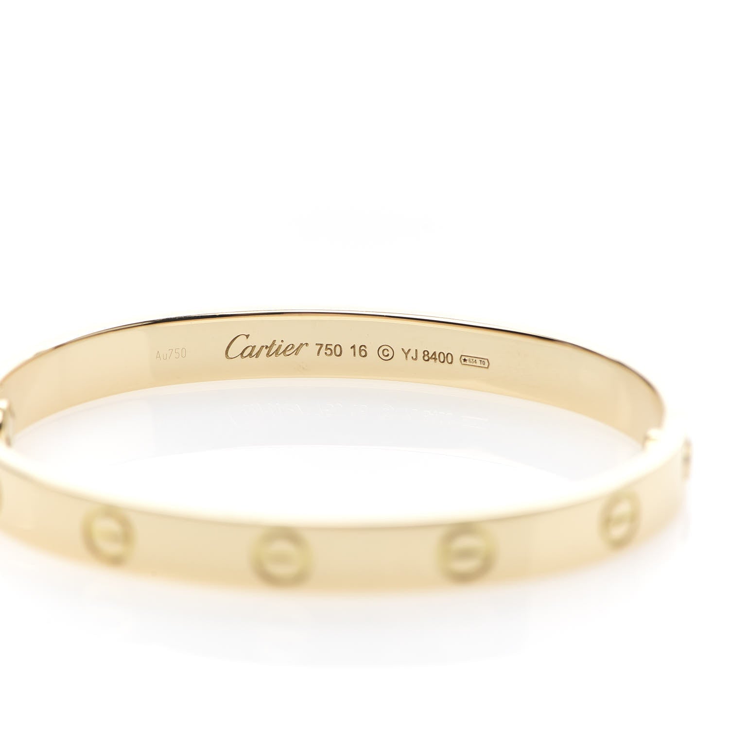 Cartier 18K Yellow Gold LOVE Bracelet 16 5 of 8