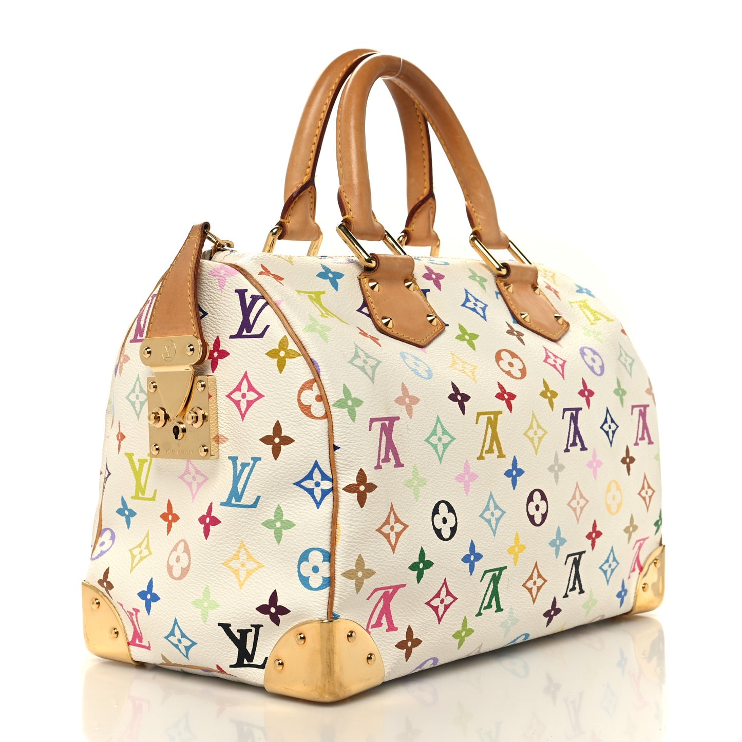 Monogram Multicolor Speedy 30 White