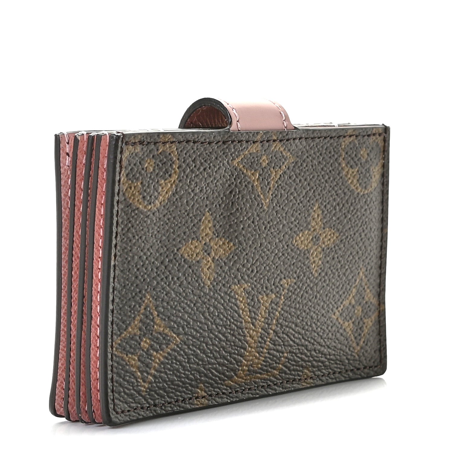 Louis Vuitton Monogram Gusset Card Holder Rose Ballerine 3 of 7