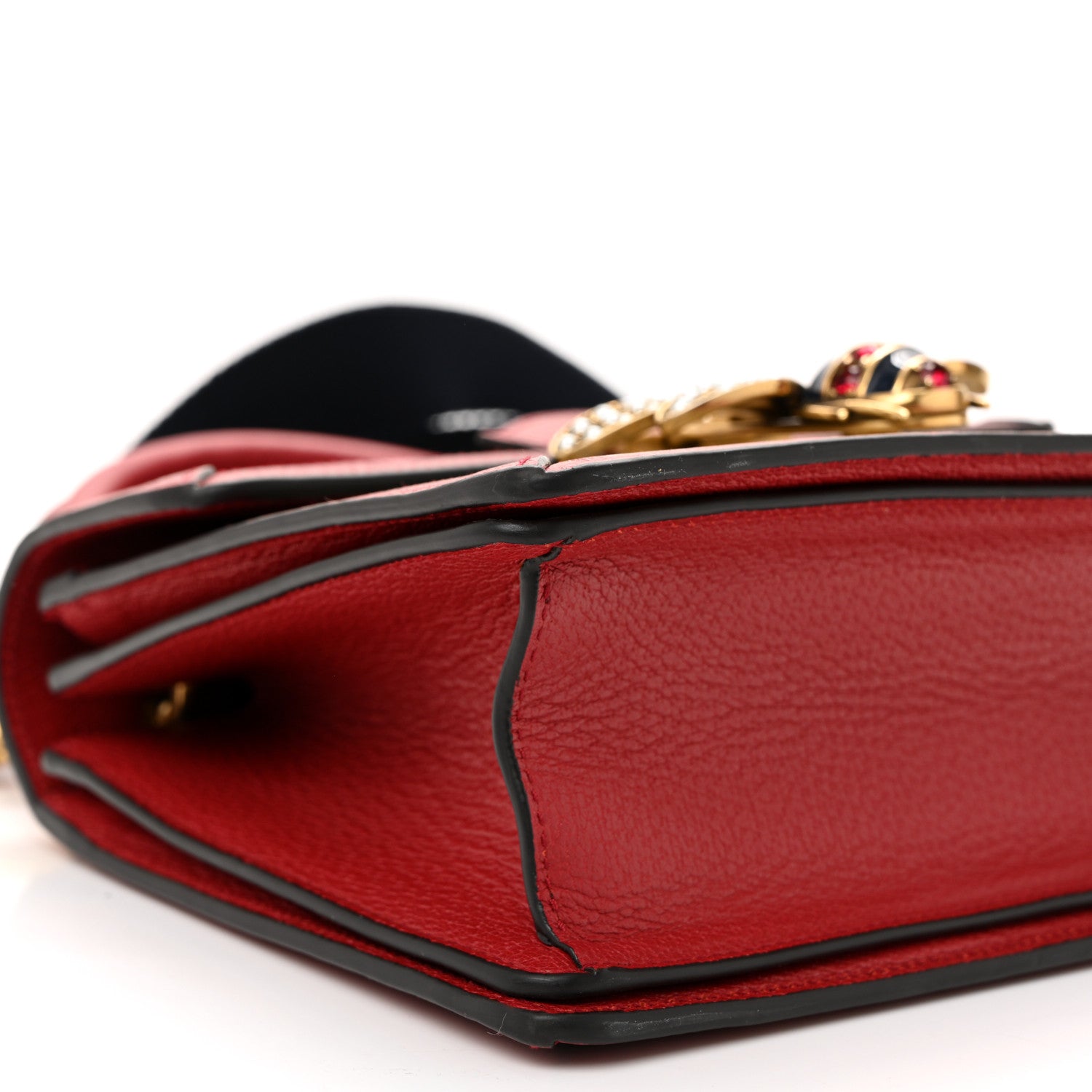 Gucci GG Supreme Monogram Small Queen Margaret Top Handle Bag Red 9 of 10