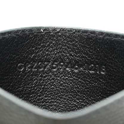 Saint Laurent Grain De Poudre Card Case New Vert Fonce 7 of 10