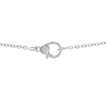 Hermes 18K White Gold Diamond Finesse Pendant Necklace 4 of 6