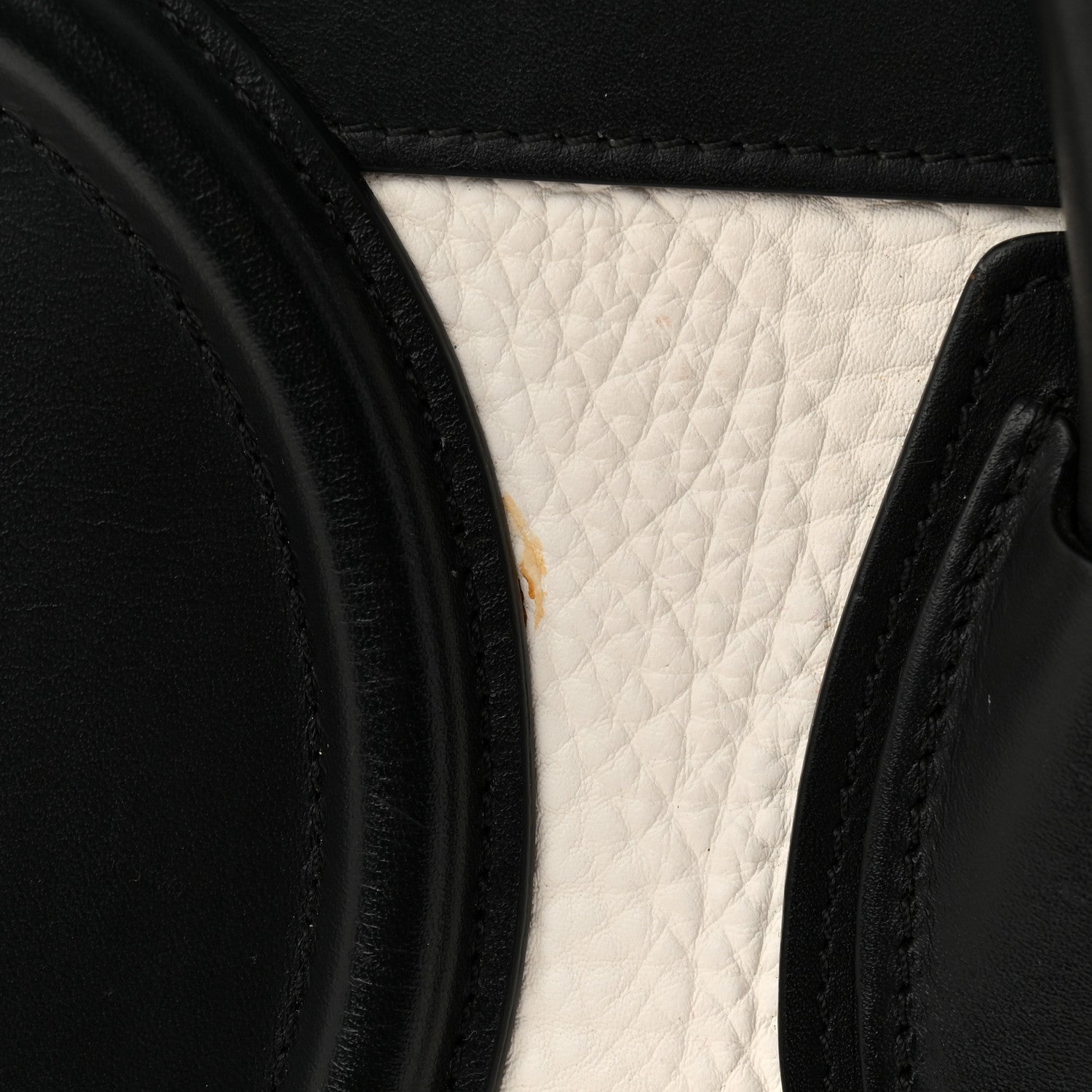 Celine Elephant Calfskin Mini Tri-Color Luggage Optic White Yellow 13 of 14