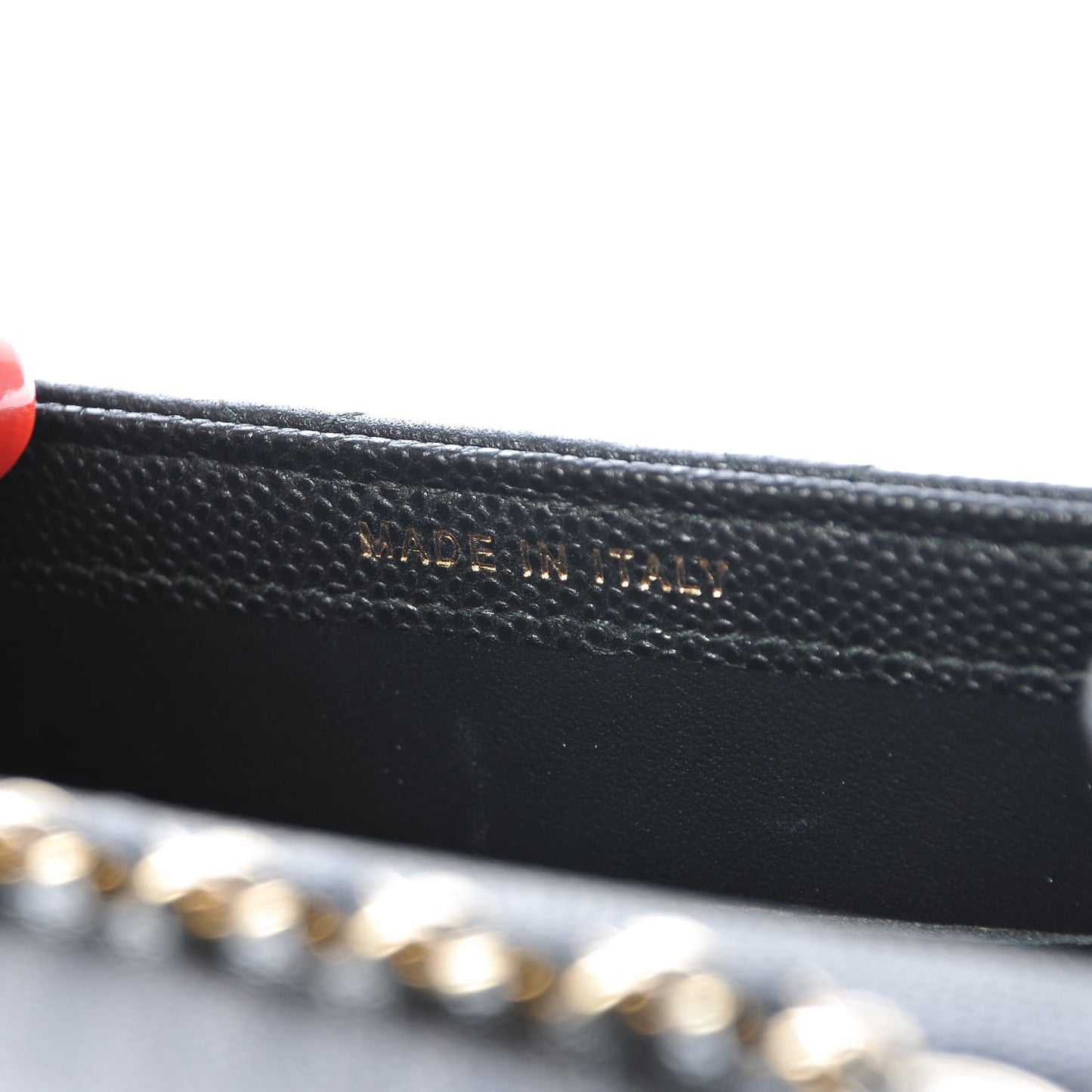 Caviar Quilted Golden Class Phone Holder Black
