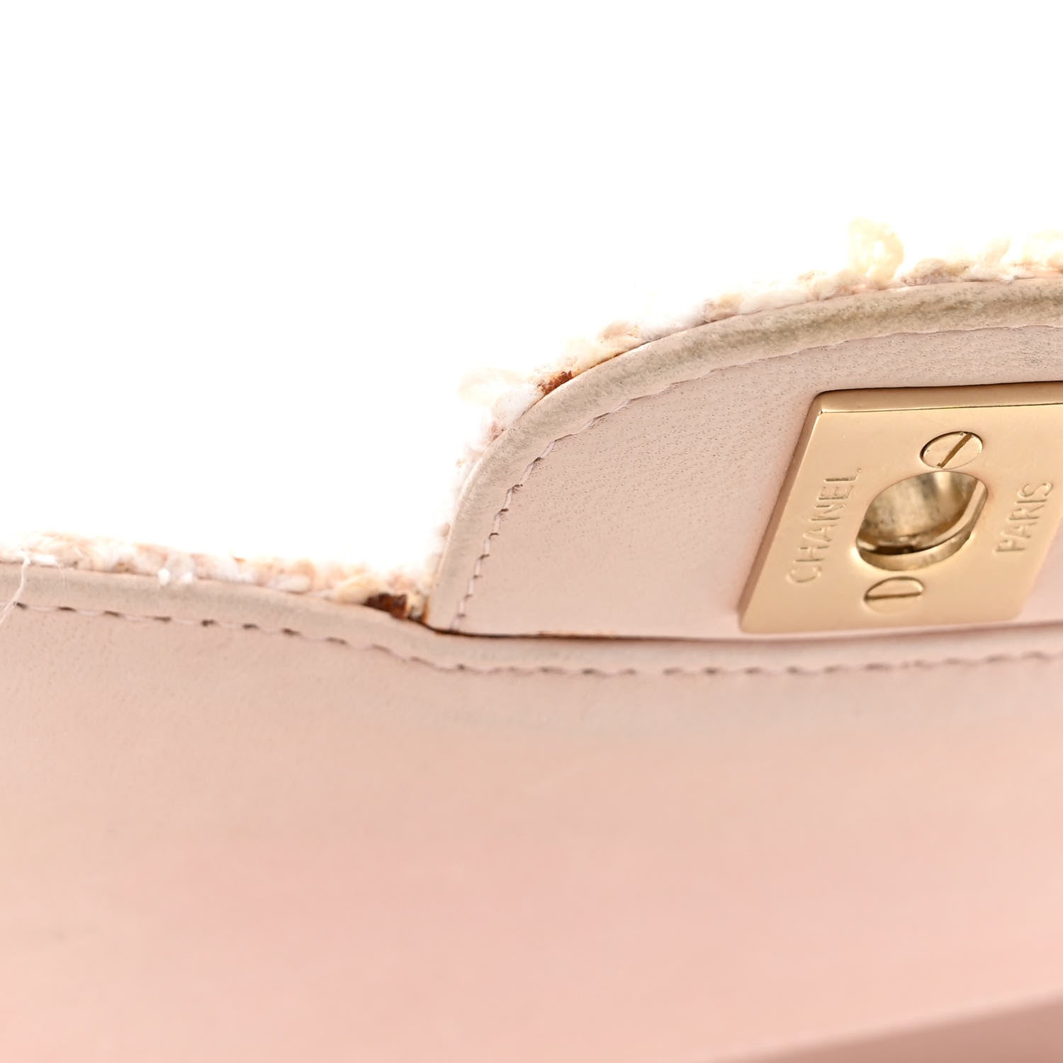 Chanel Tweed Medium Double Flap Pink 13 of 18