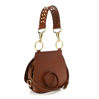 Burberry Calfskin Studded Bridle Satchel Tan 2 of 11