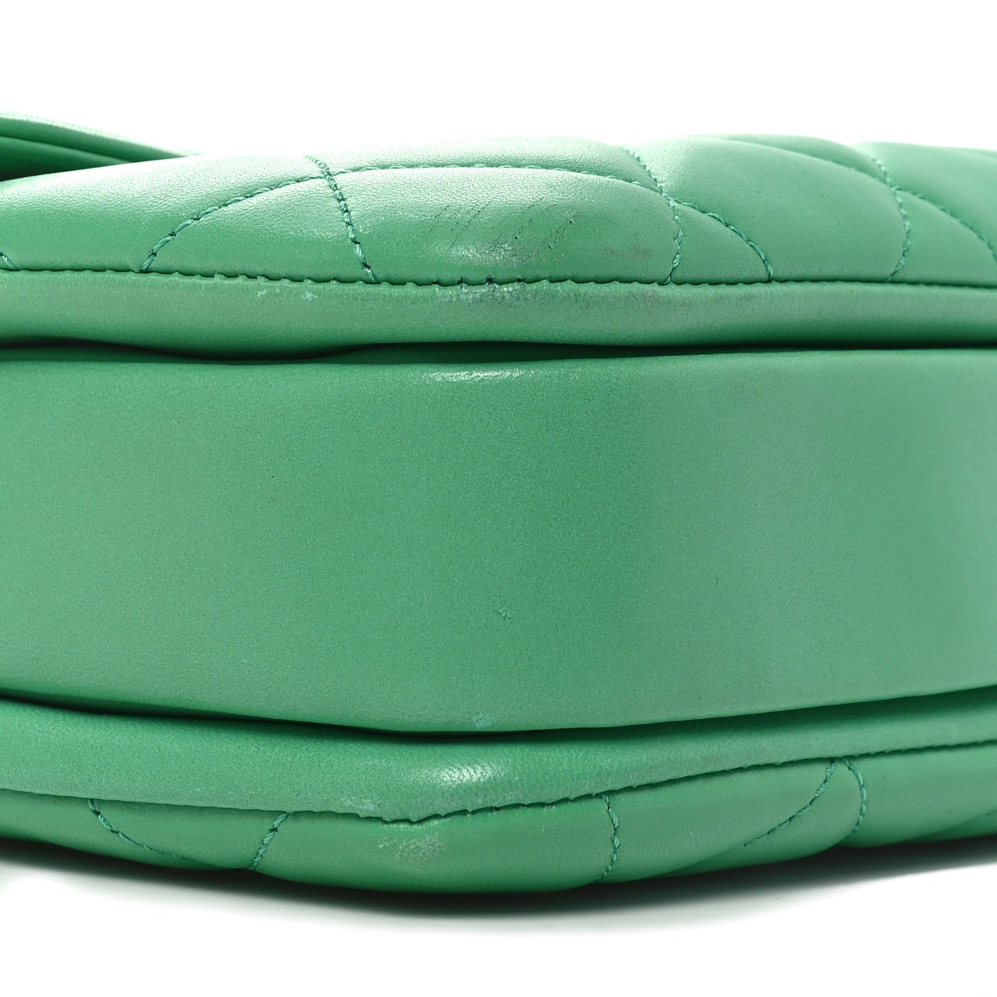 Lambskin Quilted Medium Trendy CC Flap Dual Handle Bag Green