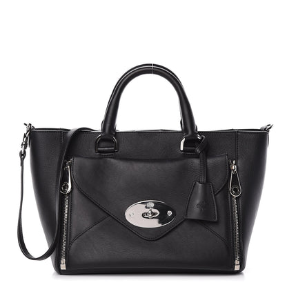 Mulberry Silky Calf Small Willow Tote Black 1 of 14