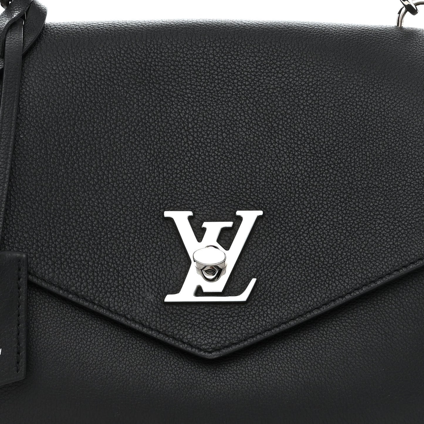 Soft Calfskin My Lockme Top Handle Black