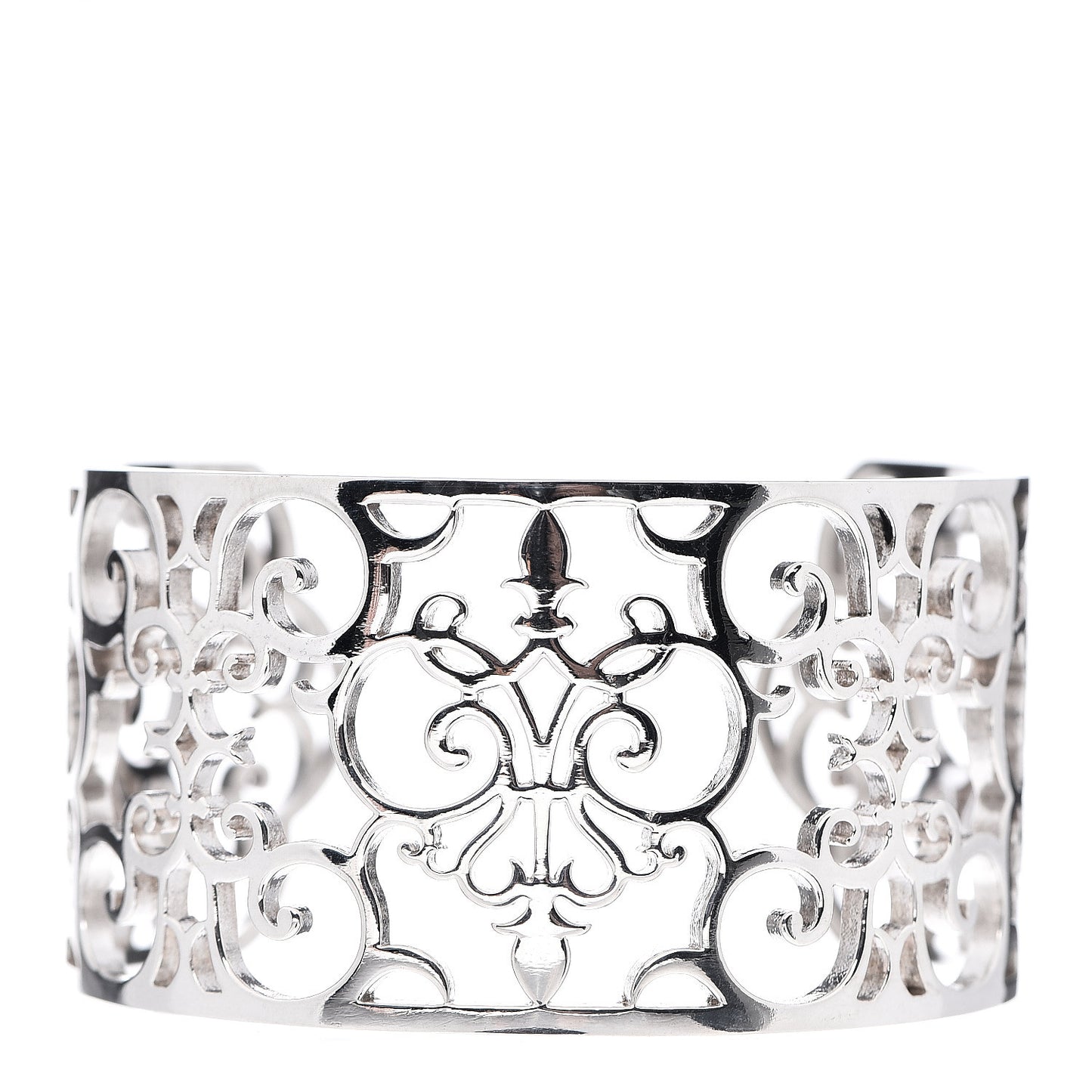 Sterling Silver Wide Enchant Cuff Bracelet
