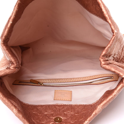 Louis Vuitton Jacquard Quilted Monogram Limelight Clutch GM Rose Gold 4 of 5