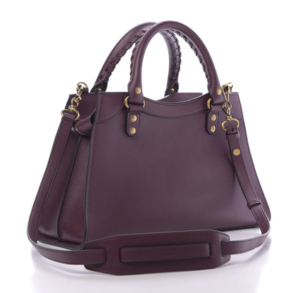 Balenciaga Smooth Calfskin Brass Hardware Neo Classic S City Burgundy 3 of 10