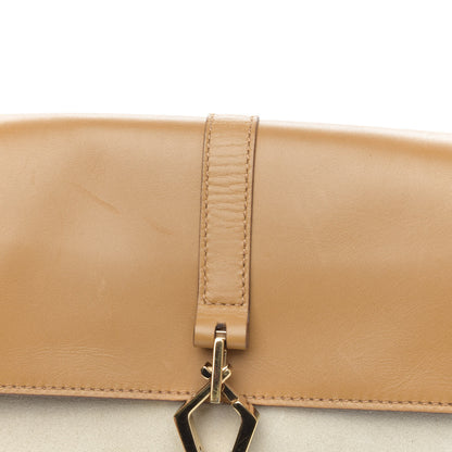 Gucci Suede Calfskin Bamboo Handle Jackie O Hobo Beige 11 of 15