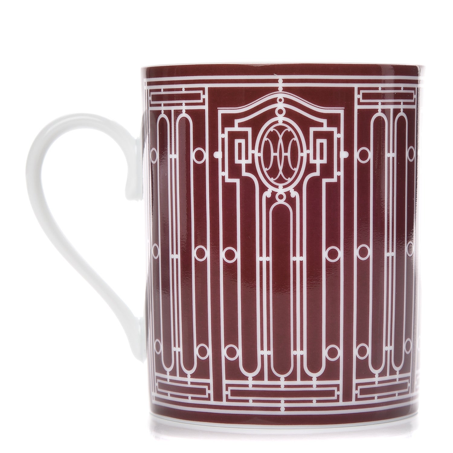 Hermes Porcelain H Deco Mug Rouge 1 of 7