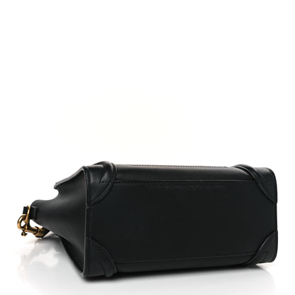 Celine Smooth Calfskin Nano Luggage Black 4 of 10