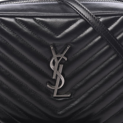 Saint Laurent Calfskin Matelasse Monogram Lou Camera Bag Black 9 of 9