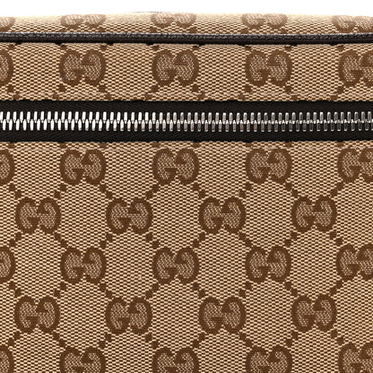 Gucci Monogram Dollar Calfskin Waist Pouch Beige Ebony Testa di Moro Marrone Scuro 7 of 9