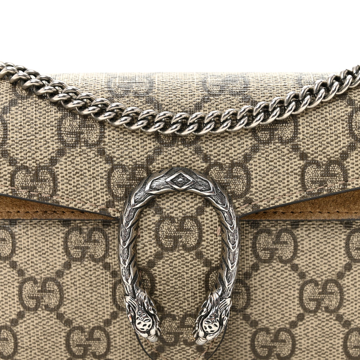 GG Supreme Monogram Super Mini Dionysus Shoulder Bag Taupe