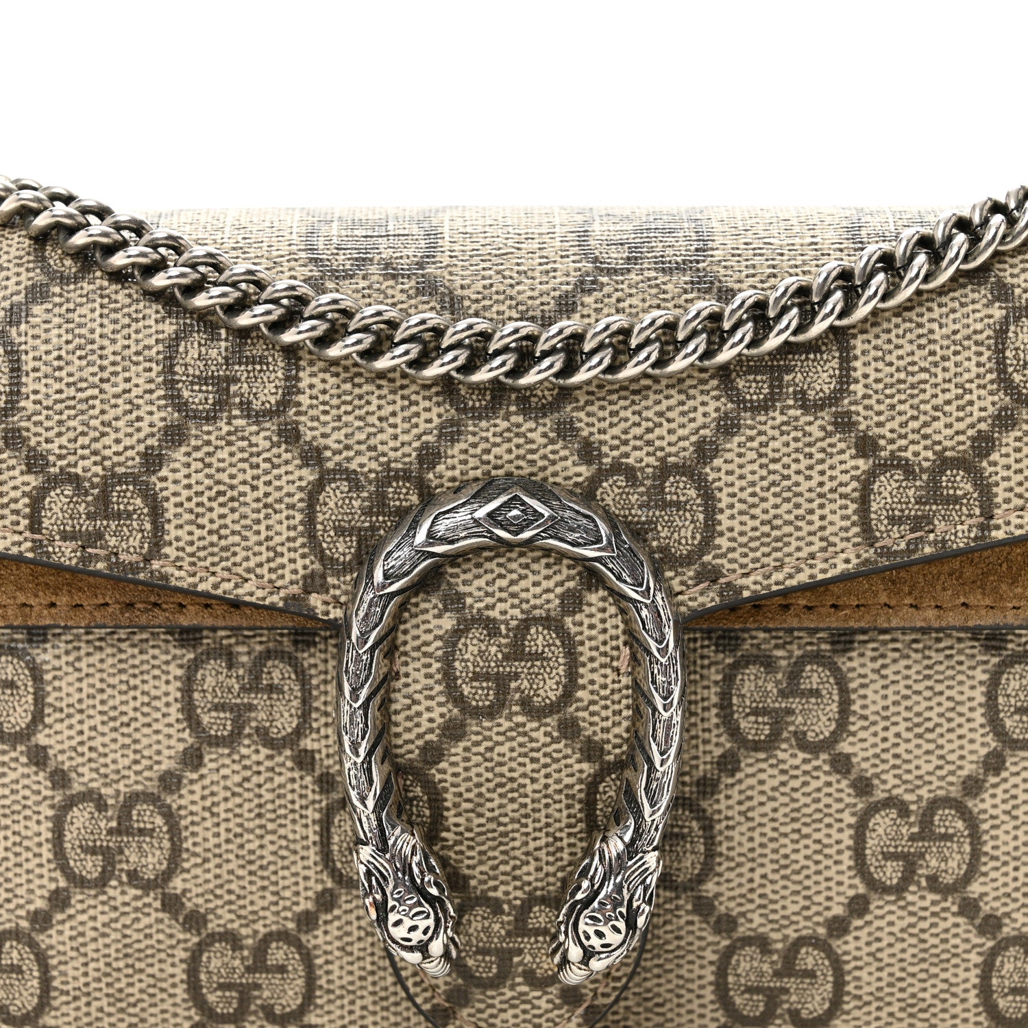 Gucci GG Supreme Monogram Super Mini Dionysus Shoulder Bag Taupe 7 of 11