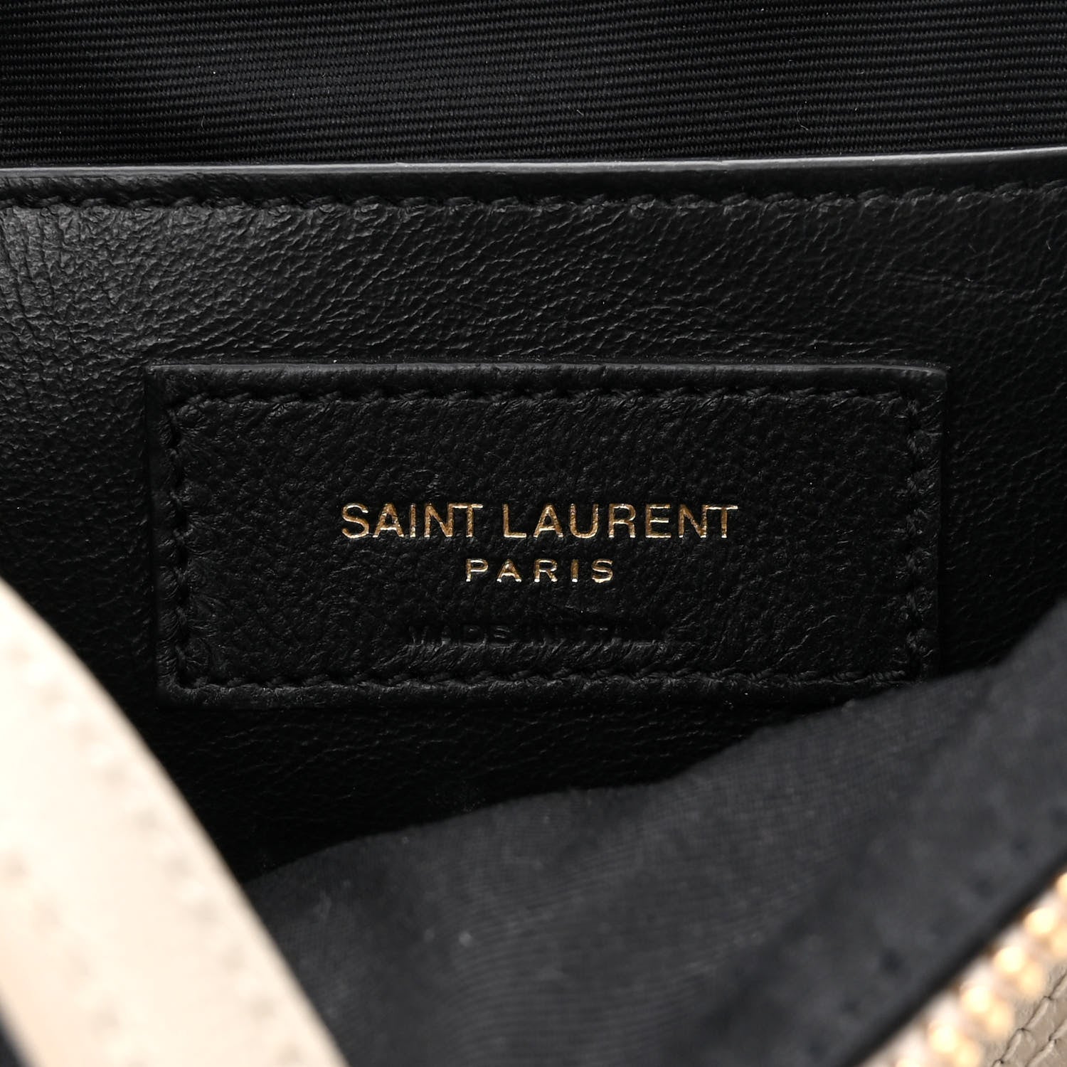 Saint Laurent Grain de Poudre Quilted 80's Vanity Bag Crema Soft 6 of 10