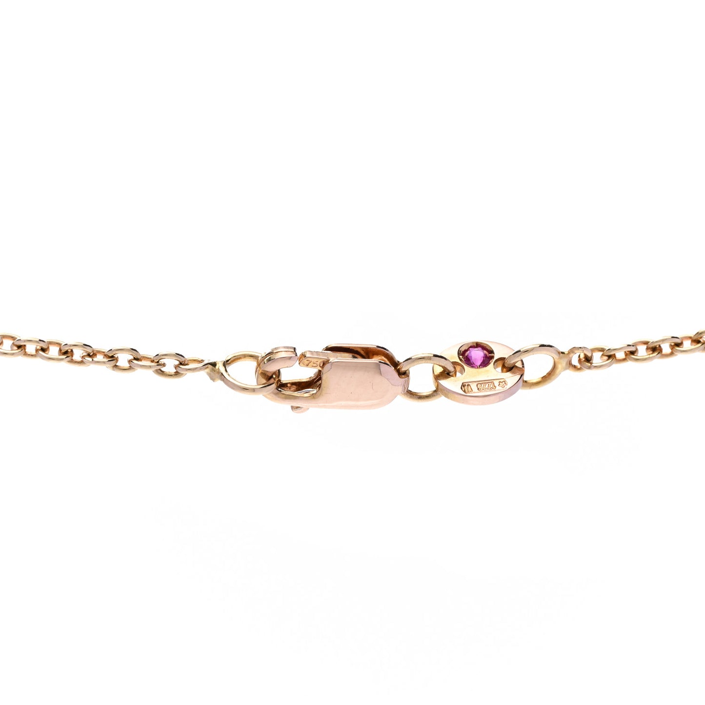18K Rose Gold Diamond .70ct Diamonds By The Inch Ten Station Necklace