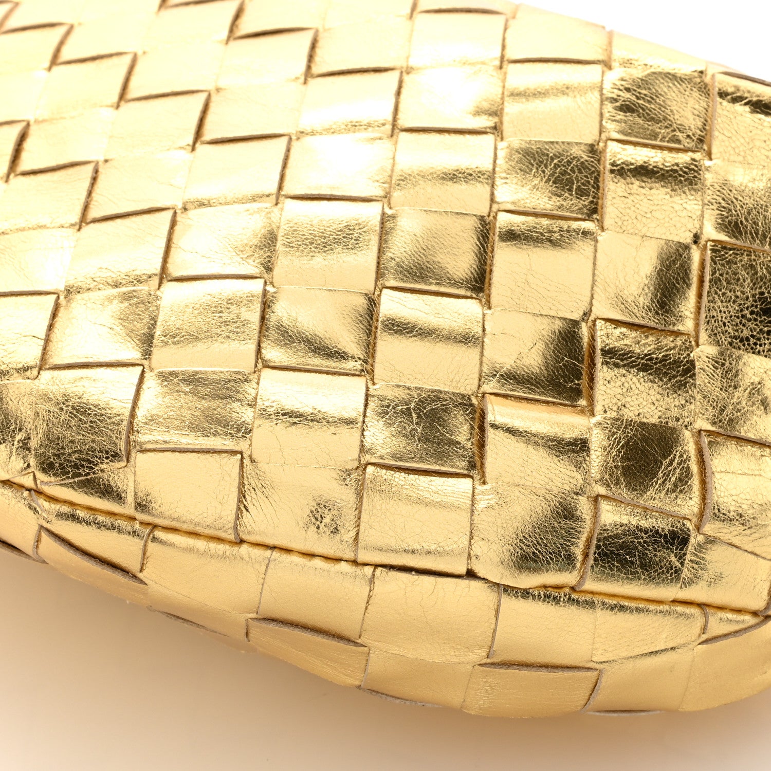 Bottega Veneta Metallic Nappa Intrecciato Mini Jodie Gold 10 of 10