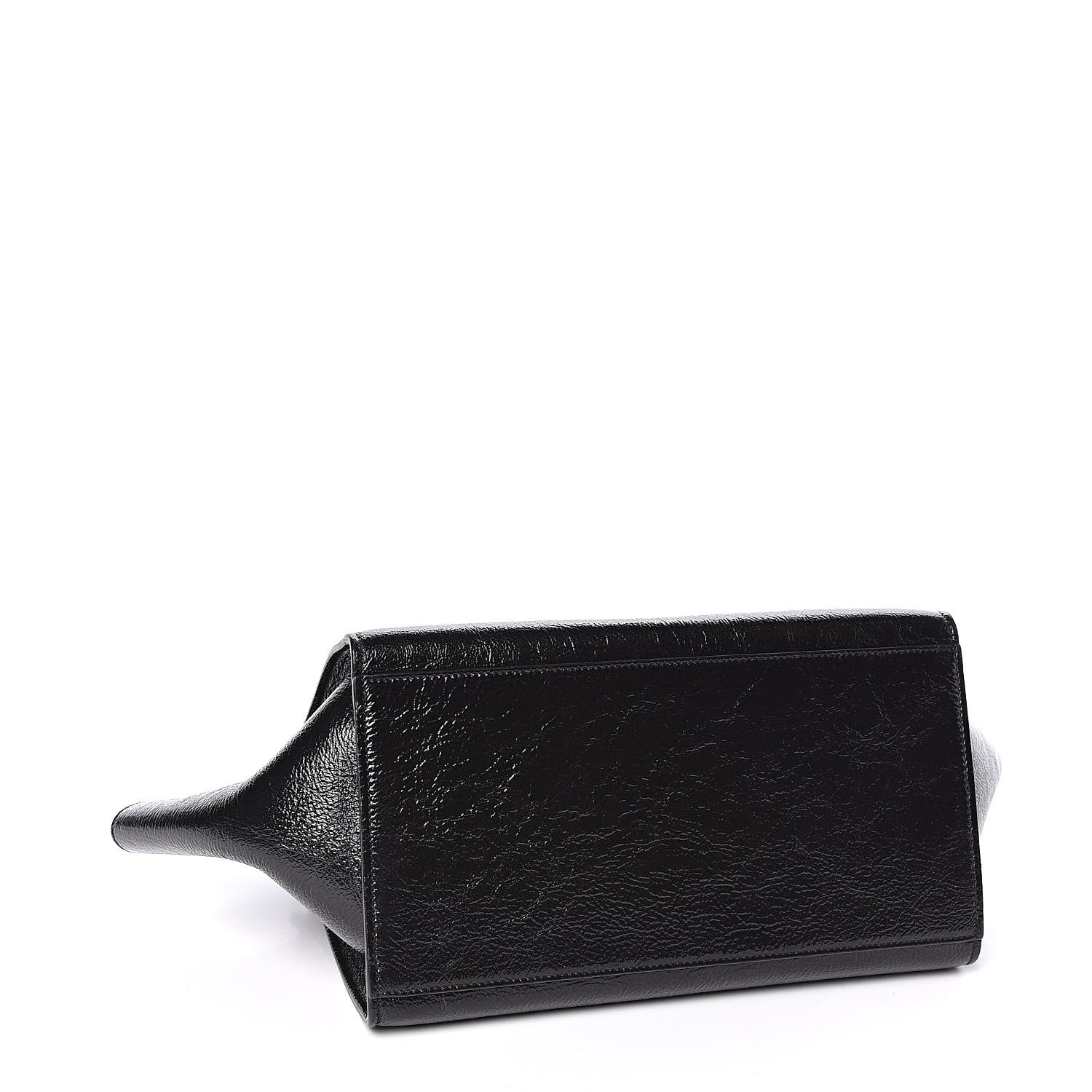 Celine Shiny Goatskin Small Trapeze Black 4 of 10