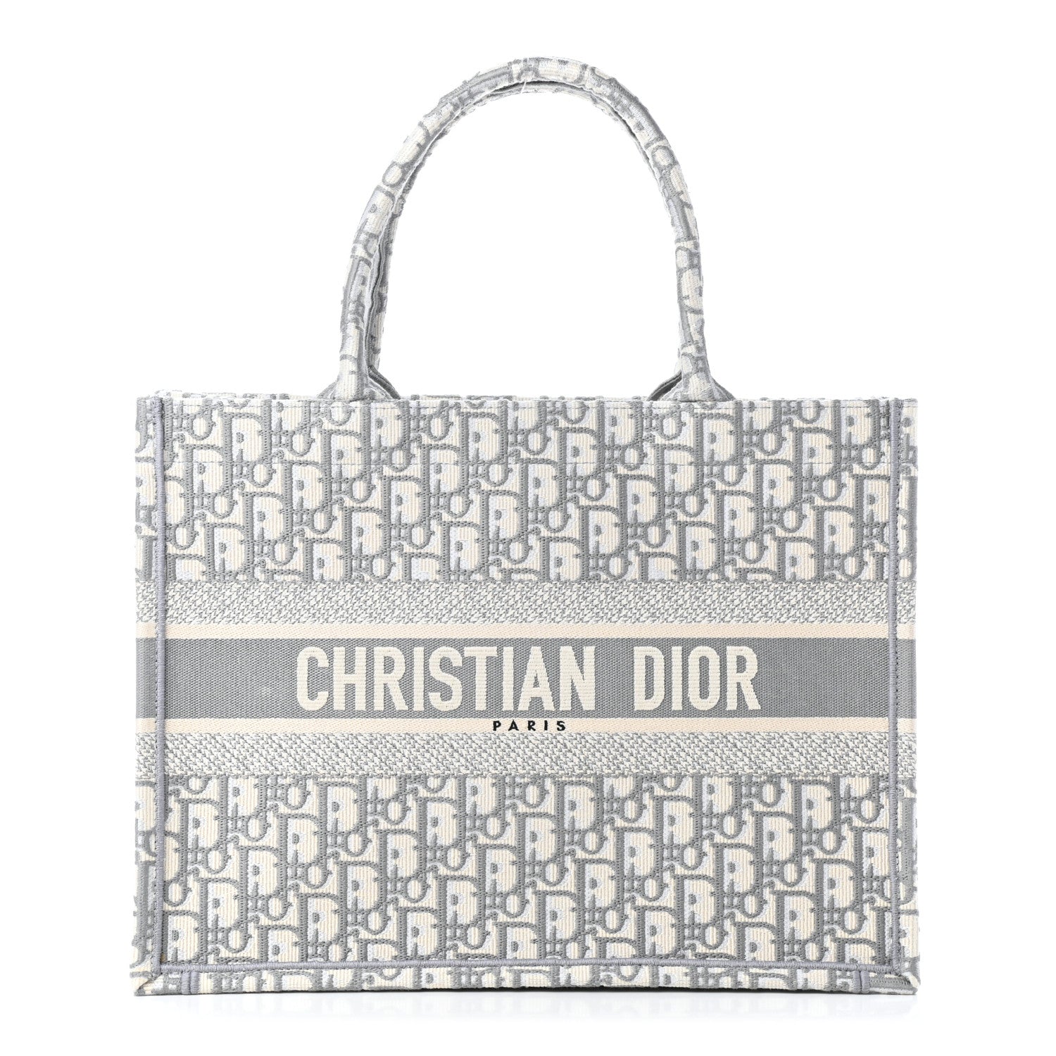 Christian Dior Oblique Medium Book Tote Grey 1 of 5