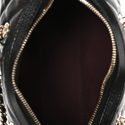 Chanel Caviar Quilted Barrel Clutch With Chain Black 5 of 11