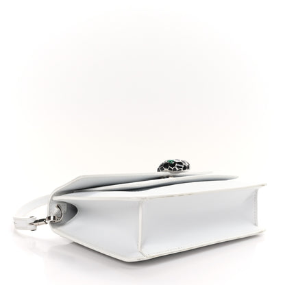 Bulgari Calfskin Serpenti Forever East West Shoulder Bag White 3 of 10