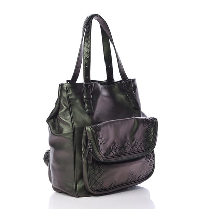 Bottega Veneta Iridescent Scarabee Multi Pocket Tote Green 3 of 13