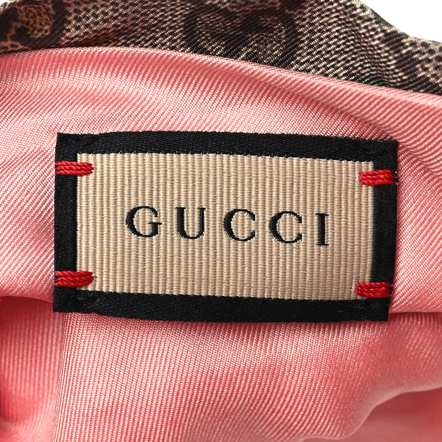 Gucci Silk Monogram Flora Print Headband M Pink 3 of 5