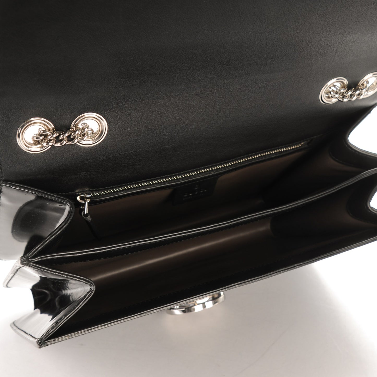 Shade Lux Calfskin Interlocking G Shoulder Bag Black