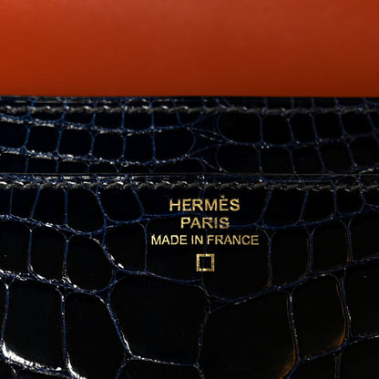 Hermes Shiny Alligator Constance Long Wallet 7 of 10
