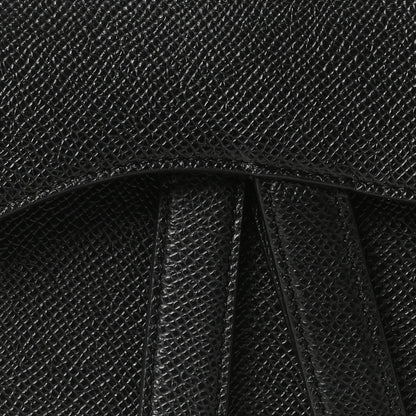Christian Dior Grained Calfskin Saddle Bag Black 8 of 10
