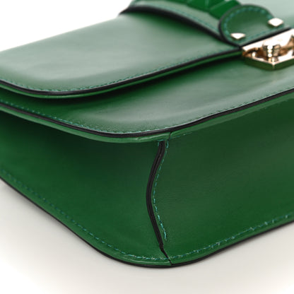 Valentino Garavani Vitello Medium Glam Lock Rockstud Flap Pop Green 7 of 14