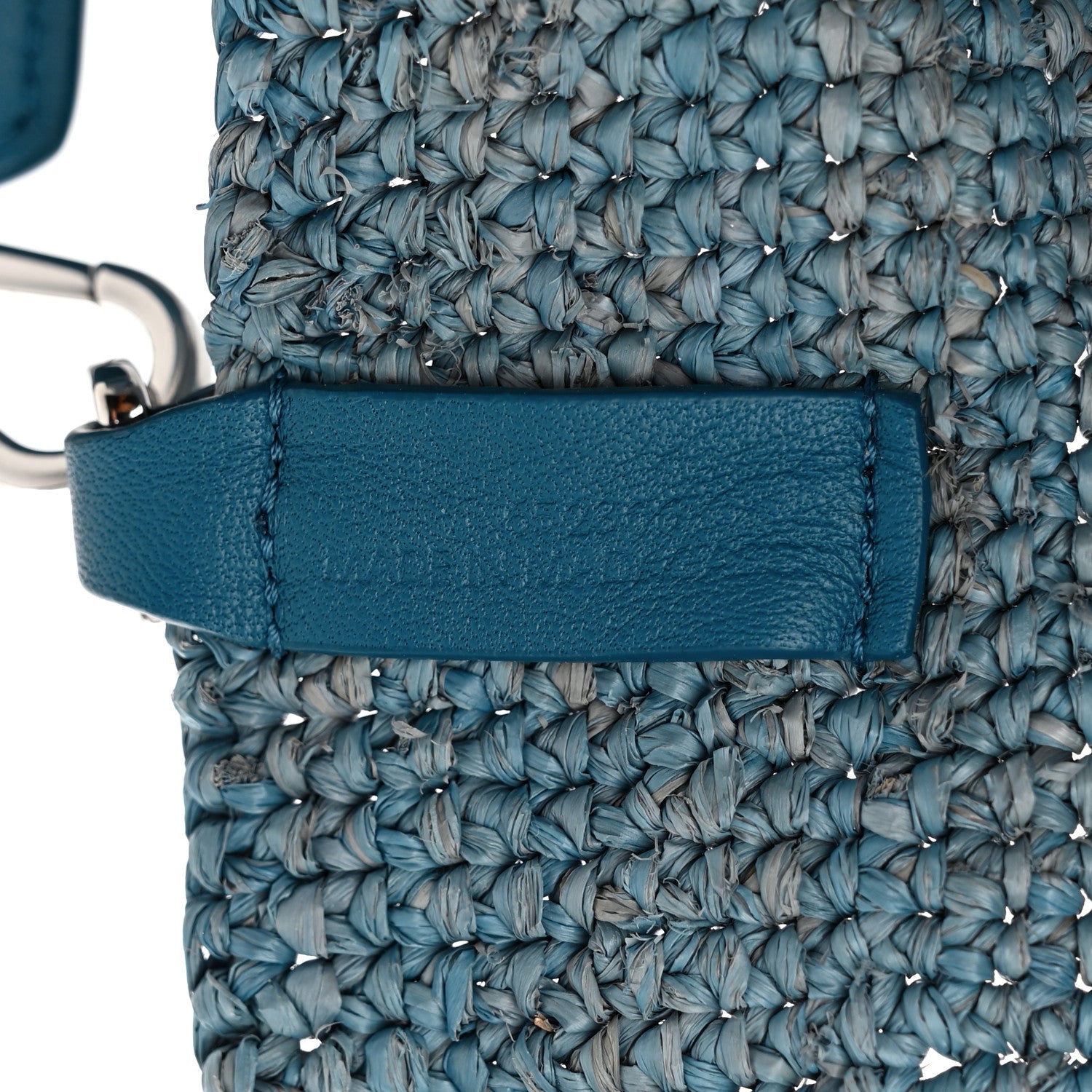 Loewe Raffia Mini Slit Tote Bag Blue 6 of 11