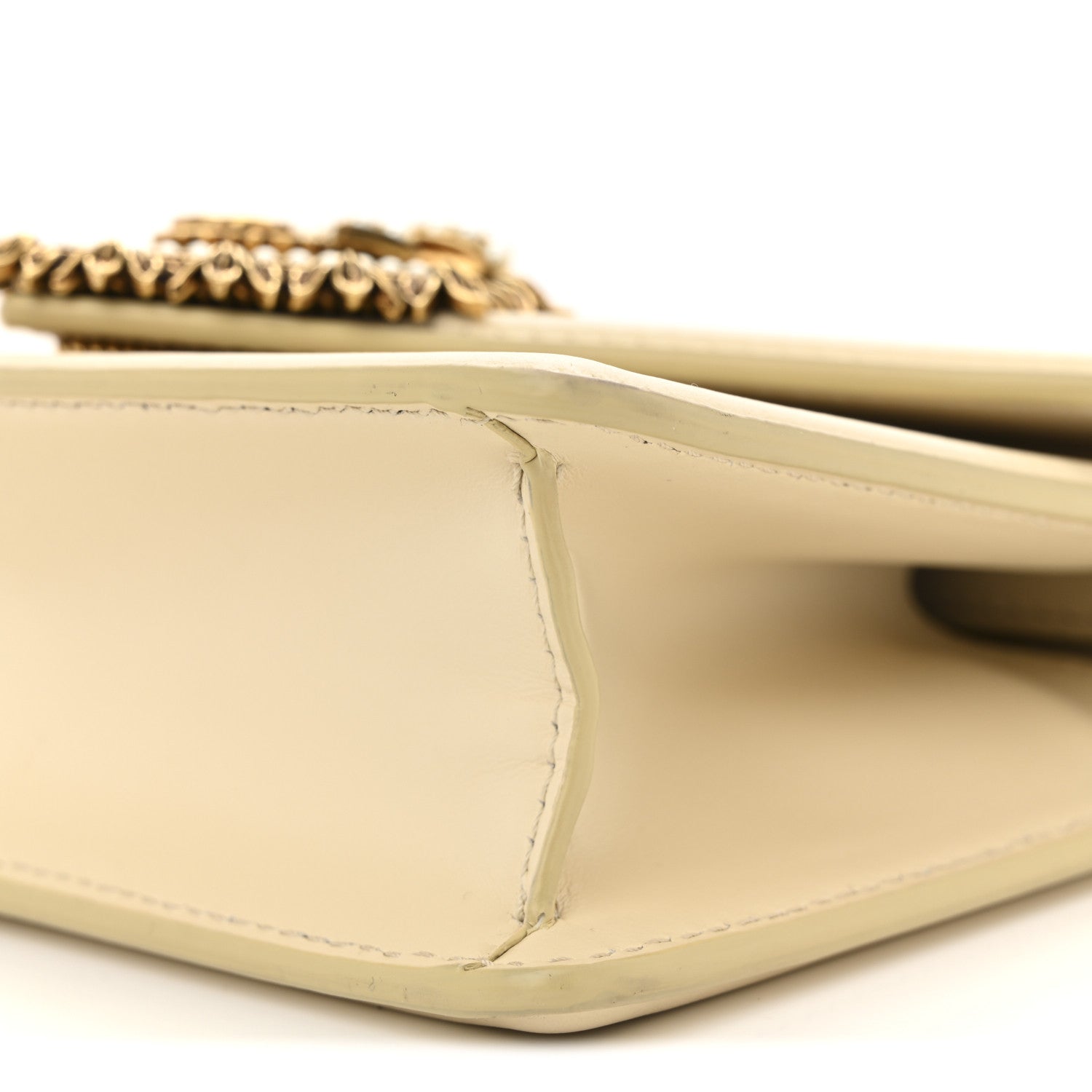 Dolce & Gabbana Smooth Calfskin Small Devotion Envelope Top Handle Bag Light Beige 9 of 11