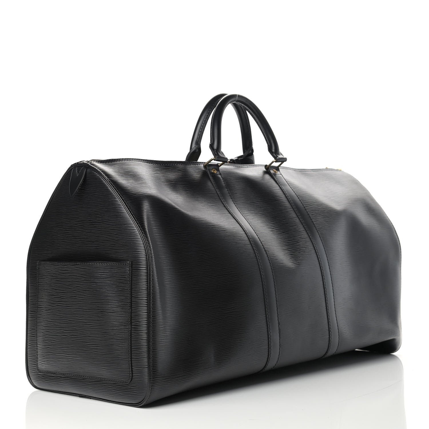 Louis Vuitton Epi Keepall 55 Black 3 of 17