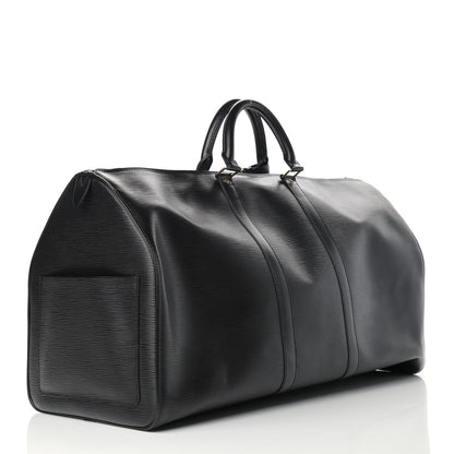 Louis Vuitton Epi Keepall 55 Black 3 of 17