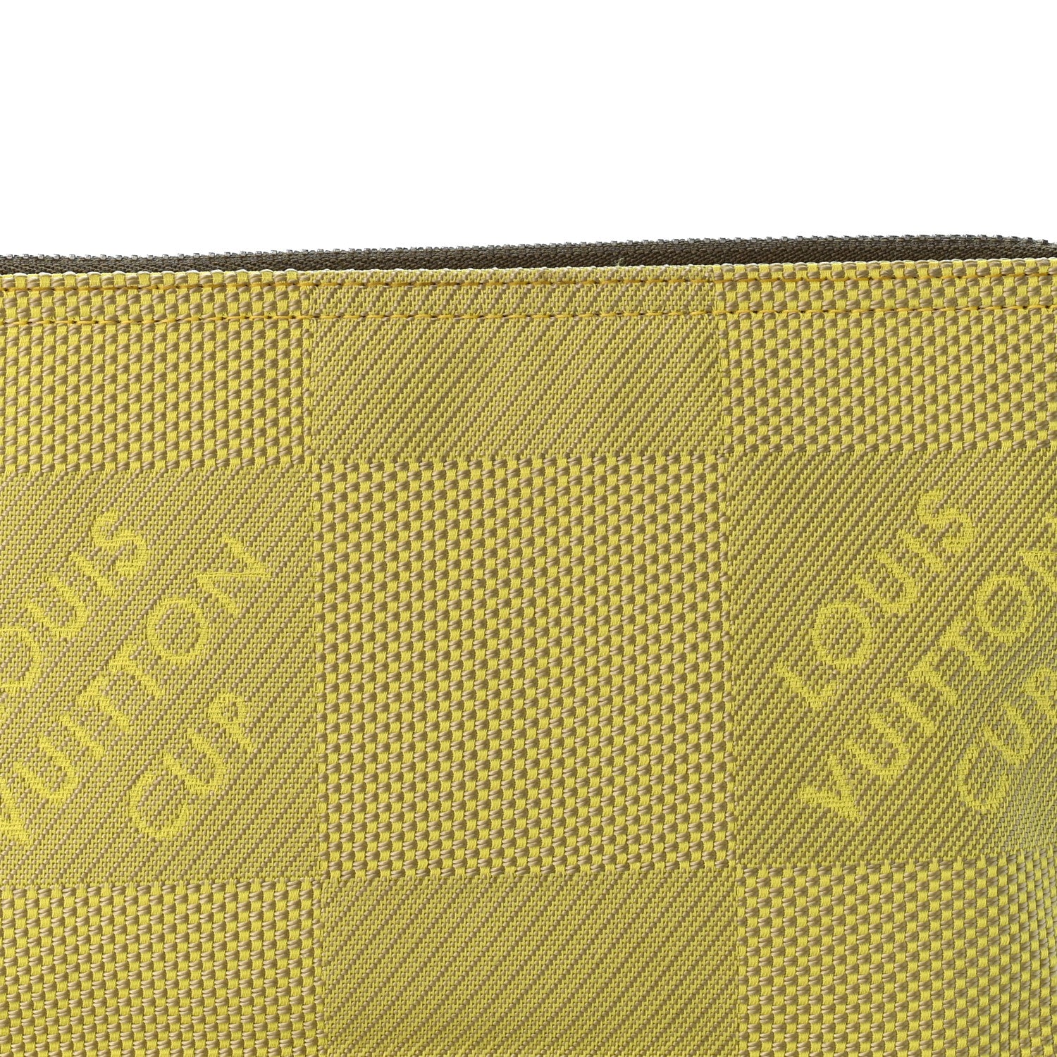 Louis Vuitton Damier Geant Americas Cup Pochette Accessories Volunteer Bag Yellow 9 of 14