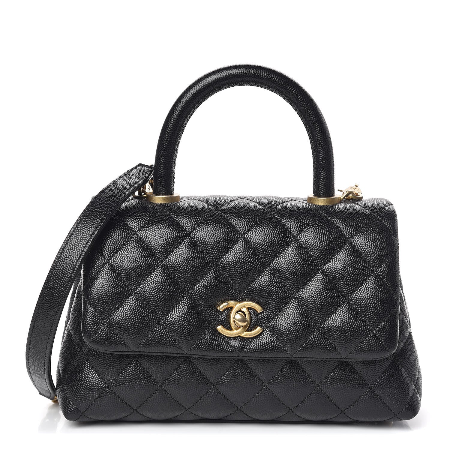 Chanel Caviar Quilted Mini Coco Handle Flap Black 1 of 14