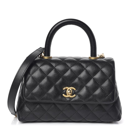 Chanel Caviar Quilted Mini Coco Handle Flap Black 1 of 14