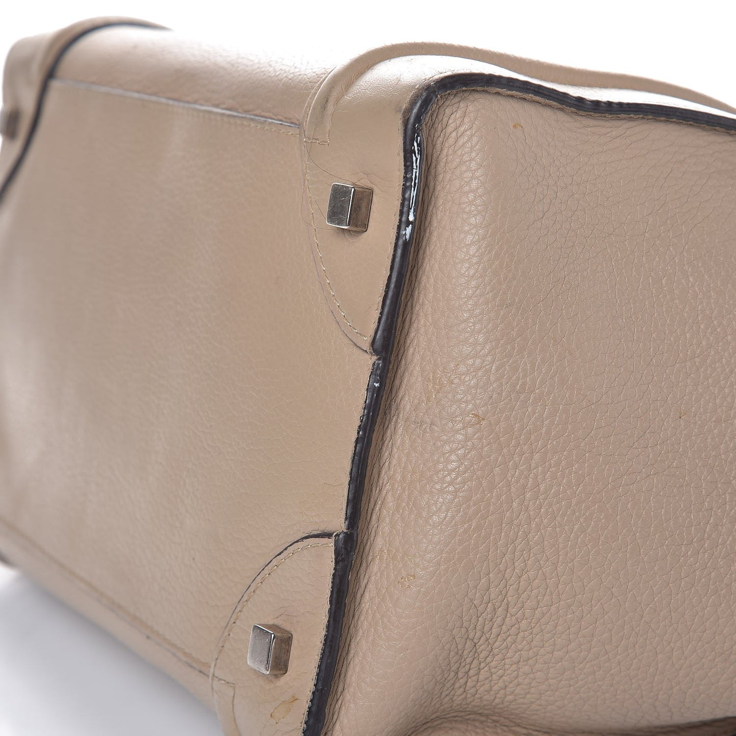 Drummed Calfskin Mini Luggage Dune