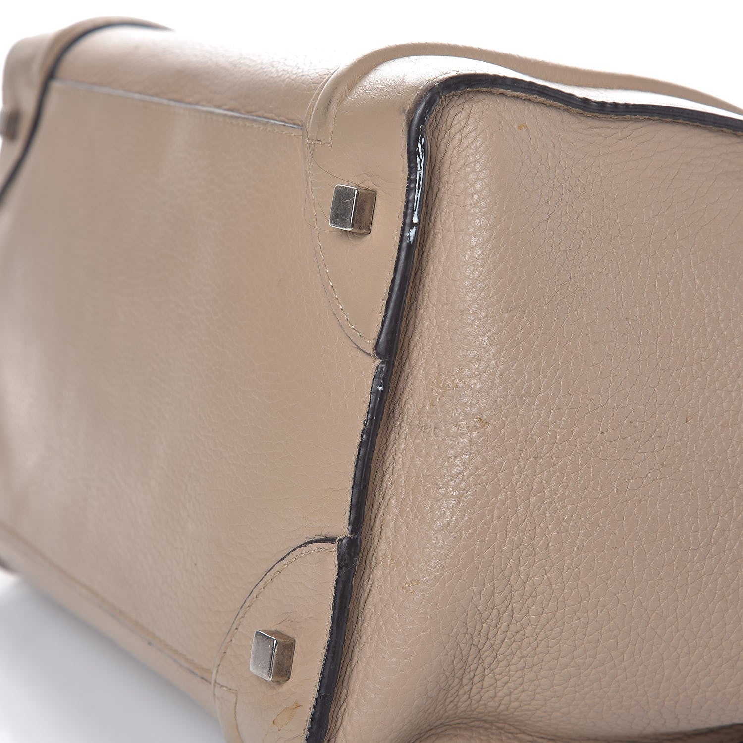 Celine Drummed Calfskin Mini Luggage Dune 19 of 19