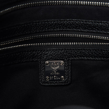 MCM Grained Calfskin Large Catherine Studs Tote Black 10 of 13