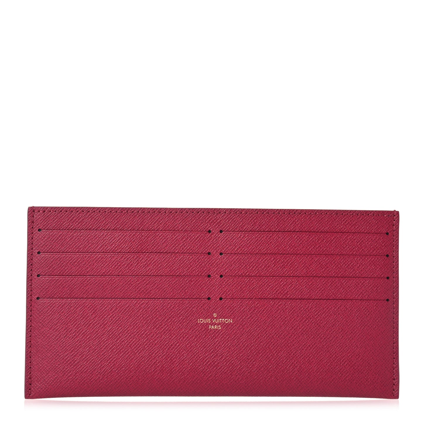 Calfskin Felicie Card Holder Insert Fuchsia